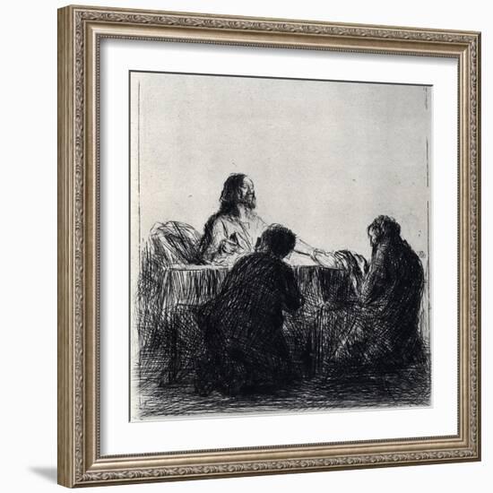 Breaking of the Bread, 1925-Jean Louis Forain-Framed Giclee Print