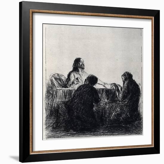 Breaking of the Bread, 1925-Jean Louis Forain-Framed Giclee Print