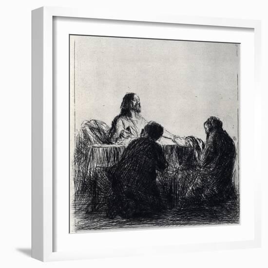 Breaking of the Bread, 1925-Jean Louis Forain-Framed Giclee Print