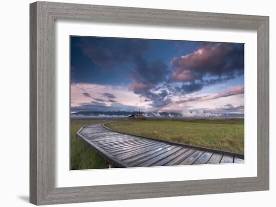 Breaking Rainstorm And The Nature Conservancy's Great Salt Lake Shorelands Preserve In Layton, Utah-Austin Cronnelly-Framed Photographic Print