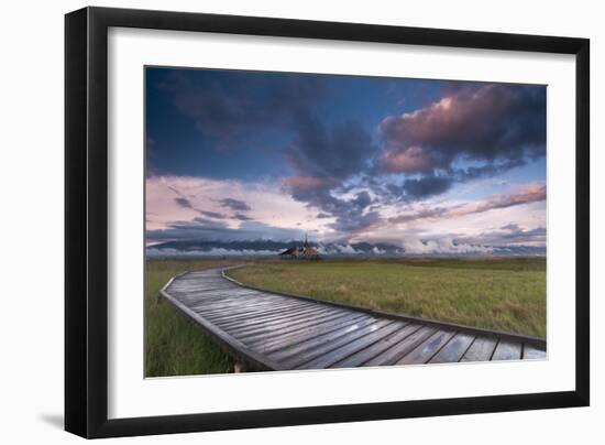 Breaking Rainstorm And The Nature Conservancy's Great Salt Lake Shorelands Preserve In Layton, Utah-Austin Cronnelly-Framed Photographic Print