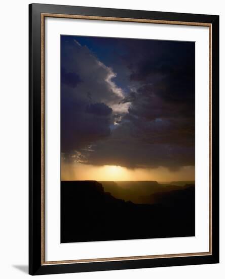 Breaking Storm at Sunset over the Grand Canyon from Yaki Point on the South Rim-null-Framed Photographic Print