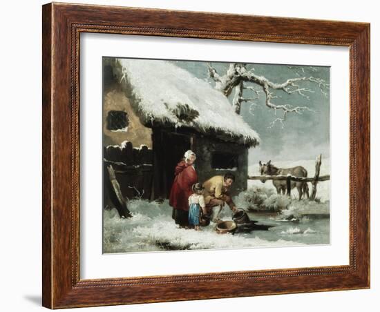 Breaking the Ice-George Morland-Framed Giclee Print