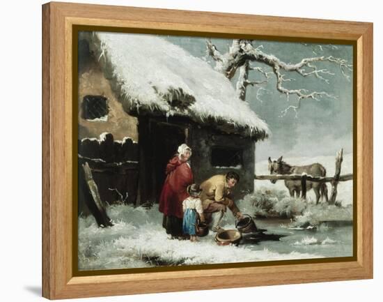 Breaking the Ice-George Morland-Framed Premier Image Canvas