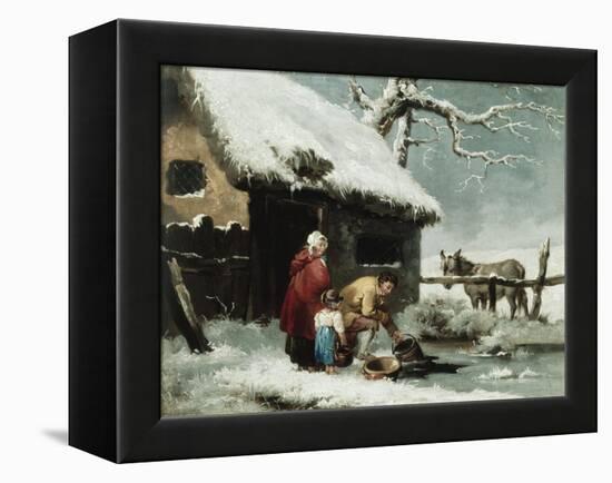 Breaking the Ice-George Morland-Framed Premier Image Canvas