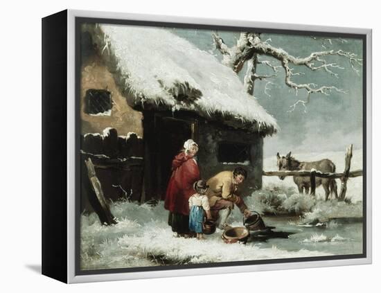 Breaking the Ice-George Morland-Framed Premier Image Canvas