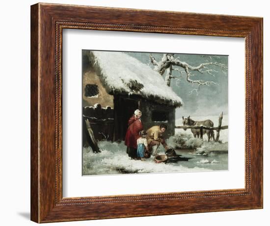 Breaking the Ice-George Morland-Framed Giclee Print