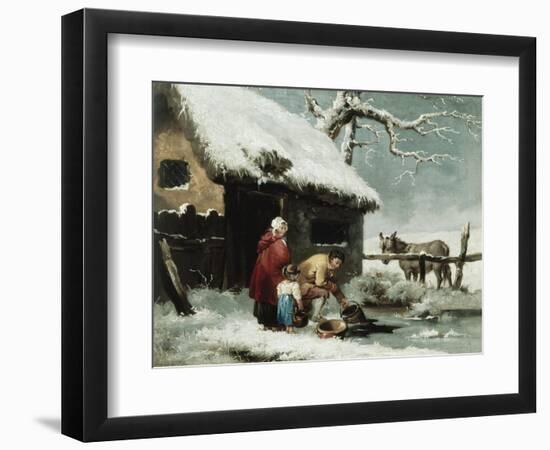 Breaking the Ice-George Morland-Framed Giclee Print