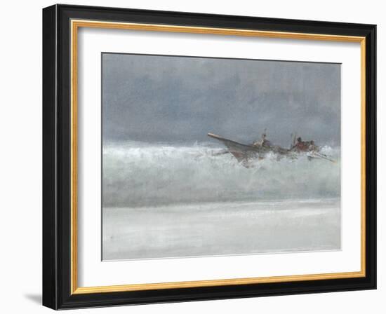 Breaking the Surf, Sri Lanka, 2015-Lincoln Seligman-Framed Giclee Print