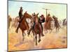 Breaking Through the Lines-Charles Schreyvogel-Mounted Art Print