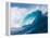 Breaking tubing wave at Teahupoo surf break, Tahiti, French Polynesia-Mark A Johnson-Framed Premier Image Canvas