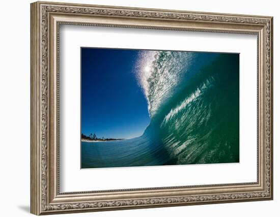 Breaking wave, Gold Coast, Queensland, Australia-Mark A Johnson-Framed Photographic Print