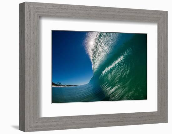 Breaking wave, Gold Coast, Queensland, Australia-Mark A Johnson-Framed Photographic Print