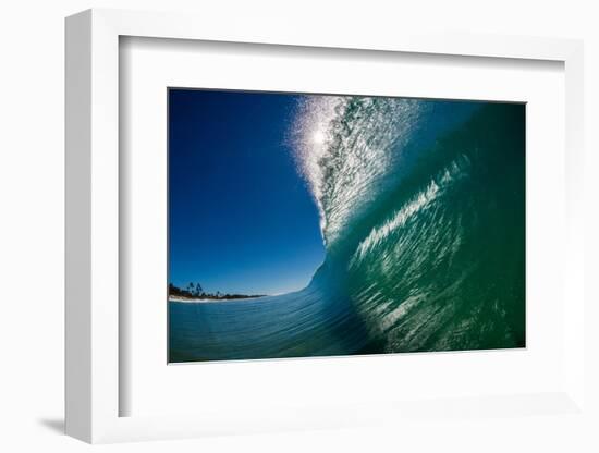 Breaking wave, Gold Coast, Queensland, Australia-Mark A Johnson-Framed Photographic Print