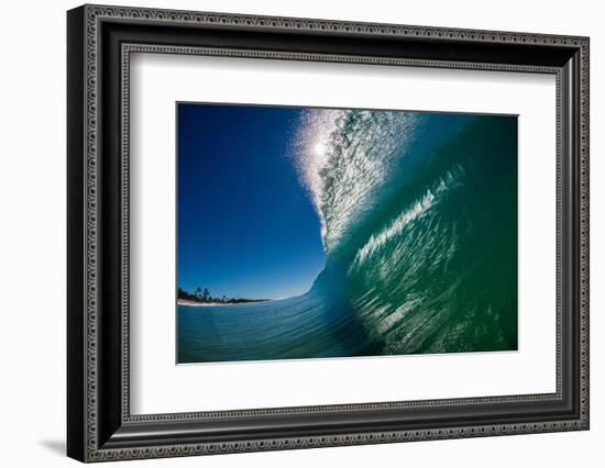 Breaking wave, Gold Coast, Queensland, Australia-Mark A Johnson-Framed Photographic Print