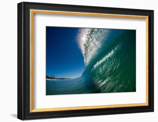 Breaking wave, Gold Coast, Queensland, Australia-Mark A Johnson-Framed Photographic Print