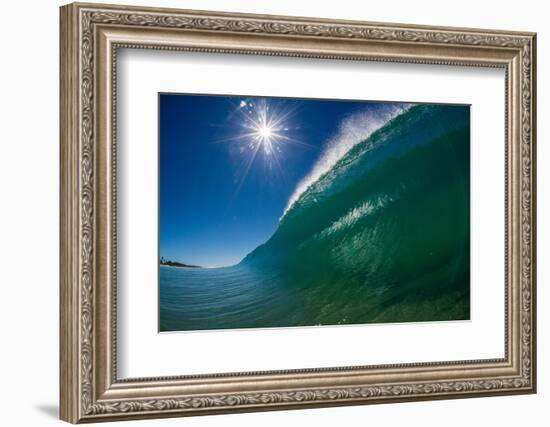 Breaking wave, Gold Coast, Queensland, Australia-Mark A Johnson-Framed Photographic Print