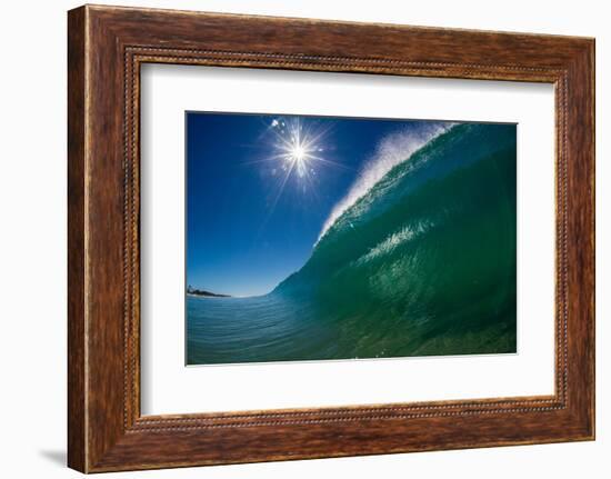 Breaking wave, Gold Coast, Queensland, Australia-Mark A Johnson-Framed Photographic Print