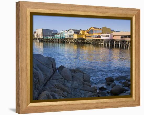 Breakwater Cove and Fisherman's Wharf, Monterey, California, United States of America, North Americ-Richard Cummins-Framed Premier Image Canvas