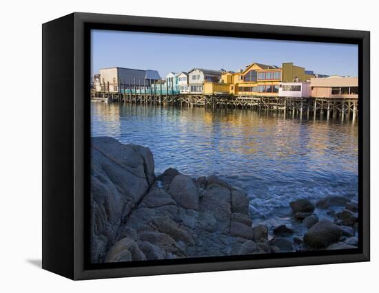 Breakwater Cove and Fisherman's Wharf, Monterey, California, United States of America, North Americ-Richard Cummins-Framed Premier Image Canvas