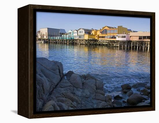 Breakwater Cove and Fisherman's Wharf, Monterey, California, United States of America, North Americ-Richard Cummins-Framed Premier Image Canvas