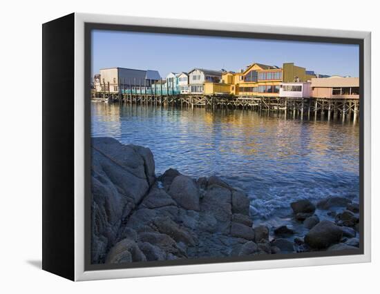 Breakwater Cove and Fisherman's Wharf, Monterey, California, United States of America, North Americ-Richard Cummins-Framed Premier Image Canvas