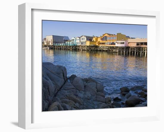 Breakwater Cove and Fisherman's Wharf, Monterey, California, United States of America, North Americ-Richard Cummins-Framed Photographic Print