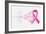 Breast Cancer Awareness Ribbon - Human Hands-cienpies-Framed Art Print