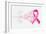 Breast Cancer Awareness Ribbon - Human Hands-cienpies-Framed Art Print