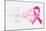 Breast Cancer Awareness Ribbon - Human Hands-cienpies-Mounted Art Print