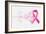 Breast Cancer Awareness Ribbon - Human Hands-cienpies-Framed Art Print