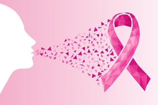 Breast Cancer Awareness Ribbon Woman S Face Art Print Cienpies Art Com