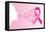 Breast Cancer Awareness Ribbon - Woman's Face-cienpies-Framed Stretched Canvas