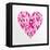 Breast Cancer Awareness Ribbon - Women Heart Shape-cienpies-Framed Stretched Canvas