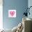 Breast Cancer Awareness Ribbon - Women Heart Shape-cienpies-Art Print displayed on a wall