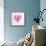 Breast Cancer Awareness Ribbon - Women Heart Shape-cienpies-Framed Art Print displayed on a wall