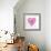 Breast Cancer Awareness Ribbon - Women Heart Shape-cienpies-Framed Art Print displayed on a wall