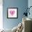 Breast Cancer Awareness Ribbon - Women Heart Shape-cienpies-Framed Art Print displayed on a wall