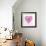 Breast Cancer Awareness Ribbon - Women Heart Shape-cienpies-Framed Art Print displayed on a wall