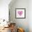 Breast Cancer Awareness Ribbon - Women Heart Shape-cienpies-Framed Art Print displayed on a wall