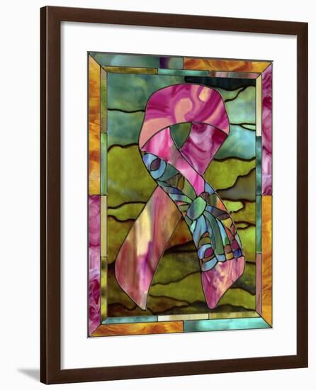 Breast Cancer Ribbon-Mindy Sommers-Framed Giclee Print