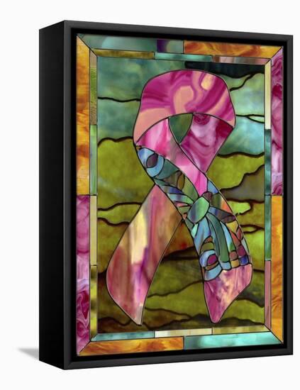 Breast Cancer Ribbon-Mindy Sommers-Framed Premier Image Canvas