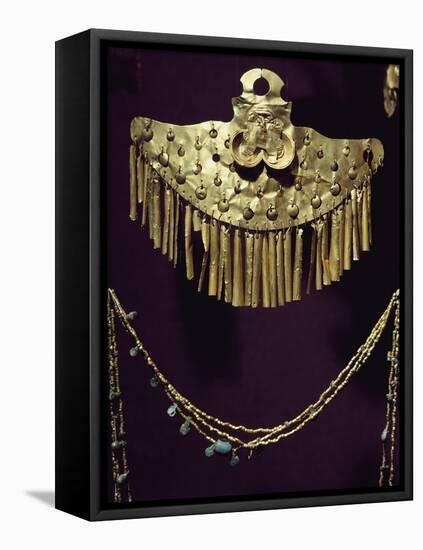 Breastplate and Gold Necklace with Nose Rings-null-Framed Premier Image Canvas