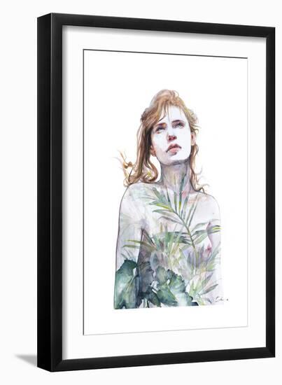 Breathe In Breathe Out-Agnes Cecile-Framed Premium Giclee Print