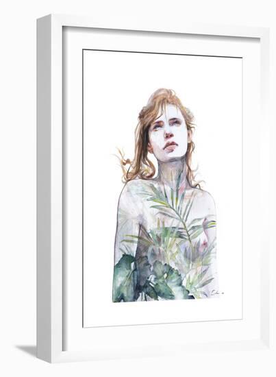 Breathe In Breathe Out-Agnes Cecile-Framed Premium Giclee Print