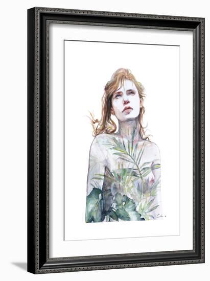 Breathe In Breathe Out-Agnes Cecile-Framed Premium Giclee Print