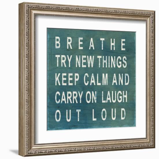 Breathe-null-Framed Art Print