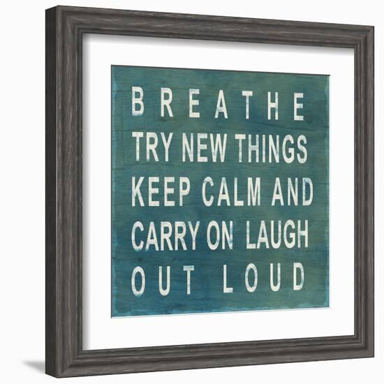 Breathe-null-Framed Art Print