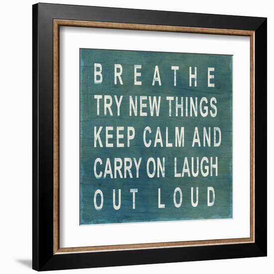 Breathe-null-Framed Art Print