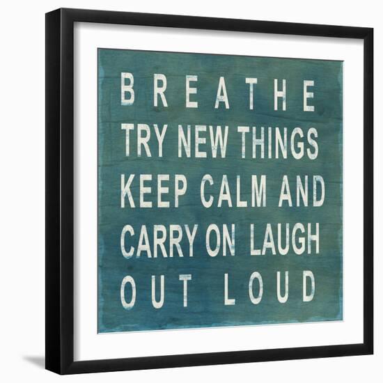 Breathe-null-Framed Art Print